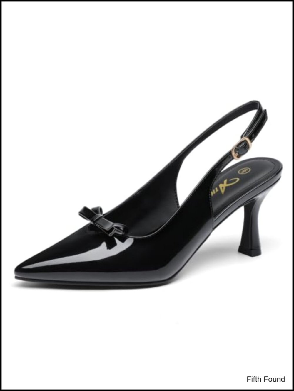 Women's Closed Toe Slingback Pumps Pointed Toe Dress Heels